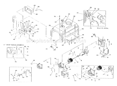 Part Location Diagram of 5025010X6SM Murray Bolt 1/4-20 x 3/4